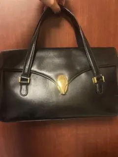 GIVENCHYブラックレザーハンドバッグ ゴールド金具最終お値下げ！！