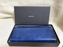 限定セール！！【新品、未使用品！タグ付き！】SOLATINA 青 レザー 長財布