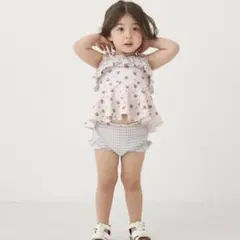 プティマイン　【SWIM】小花柄タンキニ　110