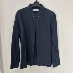 UNIQLO and LEMAIRE ダークブルー ボタンダウンシャツ