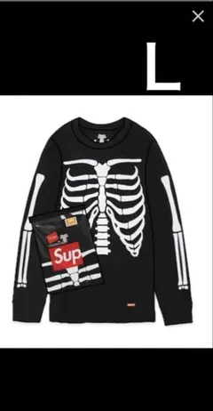 Supreme Hanes Bones Thermal Crew L