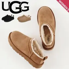 【UGGアグ】クラシック マイクロ（ムートン/チェスナット/24cm）