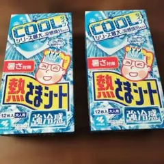 【新品・未使用品】小林製薬 熱さまシート 大人用24枚 強冷感 12枚入 ×２のサムネイル