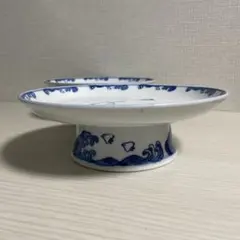 中国美術 青花富貴花鳥図大果盆 景徳鎮 陶磁器 装飾品 工芸品 置物