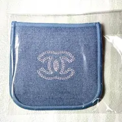 新品未使用 シャネル ココデニム ハイライト デニムケース ロゴ刺繍