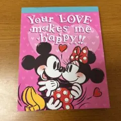 ディズニー ミッキー＆ミニー メモ用紙