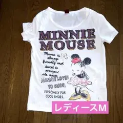 古着 ミニーマウス グラフィック Tシャツ ホワイト