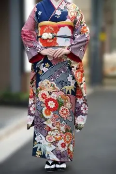 ≪美品≫正絹　振袖9点フルセット【915】【150cm~160cmの方用】