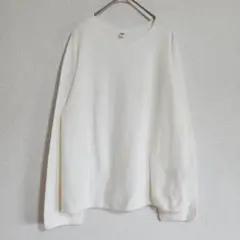 【UNIQLO】（M）リブクルーネック長袖トップス/カジュアルシャツ/シンプル