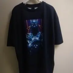 ブラックパンサー Tシャツ XL　着丈68着幅62のサムネイル