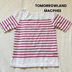 TOMORROWLAND MACPHEE 半袖ピンクボーダーカットソーのサムネイル