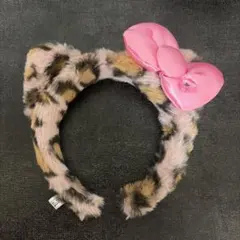 ヒョウ柄リボンカチューシャ USJ