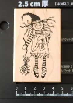 【未使用】ラバースタンプ PSX ハロウィン F-2101 魔女 はんこ