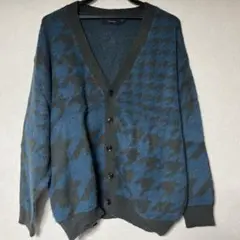 RAGEBLUE ハウンドトゥース Vネックカーディガン Mサイズ