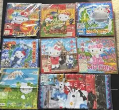 新品未使用]15枚 平成2001-2007年 日本ご当地キティハンドタオル