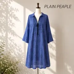 PLAIN PEOPLE★　ワンピース　鍵柄　コットン　春夏　大人カジュアルのサムネイル