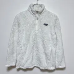 Patagoniaロスガスト　ボアジャケット　ハーフジップ　白　ロゴXL(14)