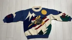 BONZO セーター フィッシャーマンニット 編込 スキー クルーネック