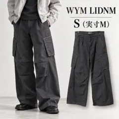 WYM LIDNM テック/モード カーブカーゴパンツ S 実寸Lサイズ
