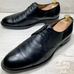 ジャンカルロモレリ プレーントゥ シューズ 26.5-27cm 黒 レザー