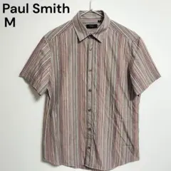 Paul Smith ポールスミス 半袖シャツ マルチストライプ M コットンのサムネイル