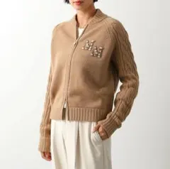 ジップニットカーディガン