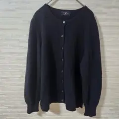 カシミヤ100％ 長袖ニット MAGLIADONNA マグリアドンナ ブラック