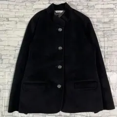 ブラック ノーカラージャケット