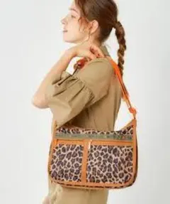 新品 レスポートサック Xミュベール コラボ 豹柄 ショルダーバッグ ポーチ付き