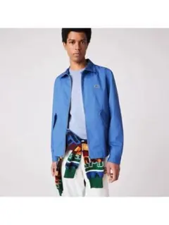 【新車未使用】LACOSTE オーガニックハリントンジャケット ブルー　Mサイズ