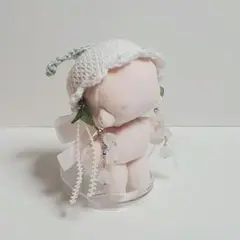 ぬいぐるみ用 帽子 10cm すずらん ハンドメイド 編み物 帽子 (b2)