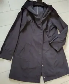 【ESPRIT】フード付き黒の軽い春秋コート