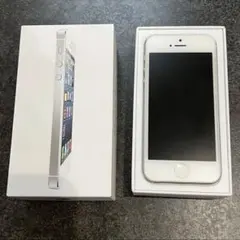 Apple｜国内正規品｜iPhone5 32GB ホワイト&シルバー｜美品