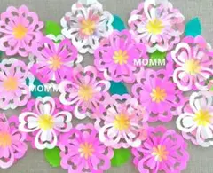 重ね桜15 入園式壁面飾り　4月壁面飾り　入学式壁面飾り　さくら壁面飾り　春飾り