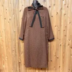 新品 未使用 MJR Machiko jinto 長袖ロングワンピース ドット柄