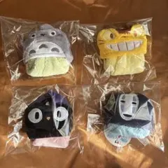 スタジオジブリ　となりのトトロ　マイクロ ループ付きタオル　4セット
