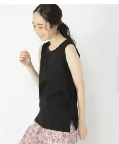 studio CLIP タフコットンベーシックタンク Lサイズ ブラック