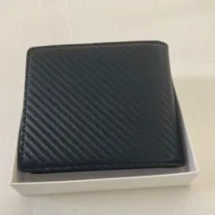 ブラック 二つ折り財布　メンズ　男性用財布