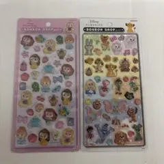 ディズニープリンセス ボンボンドロップシール 2シート