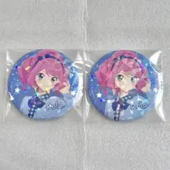 アイカツスターズ！ 桜庭ローラ オフィスガール 缶バッジ 2点