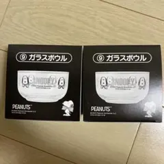 SNOOPY 1番くじ　ガラスボウル 2個セット