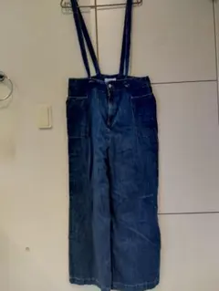 更に値下！しまむら　試着のみ　SEASON REASON サスペンダーデニム　L