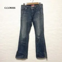 C.C.CROSS ブーツカットデニム 24 サイドスリットスタッズのサムネイル