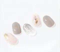 ①ohora ネイルシール milk shower 18枚 オホーラ