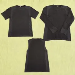 ノースフェイス 100DRYクルー 3点セット LXL 黒 登山