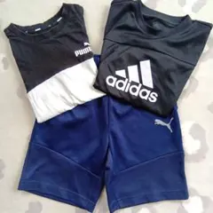 アディダス Tシャツ プーマ ショートパンツ 3点セット