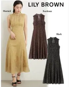 リリーブラウン フラグメントシアーパターンワンピース