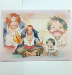 ONE PIECE ワンピース A4クリアファイル ルフィ 幼少期 シャンクス