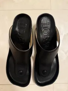 新品　LOEWE Ease ロエベ　イーズレザー サンダル 37 Blackのサムネイル