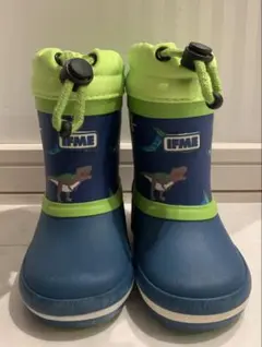 IFME 防水 冬12㎝ 恐竜柄 長靴・レインブーツ